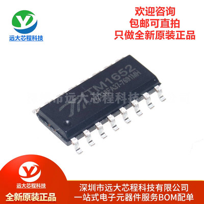 原装正品 TM1652 SOP-16 LED(发光二极管/数码管/点阵屏)驱动控制