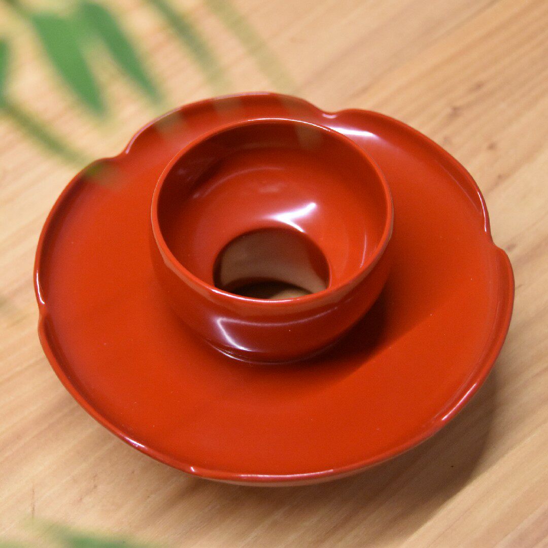 宋代点茶茶盏托盏托生漆大漆传统漆器仿宋点茶茶具杯托天目盏托