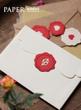 21does 原创手工纸制火漆贴 Retro art 信封礼物袋手账装饰封口贴