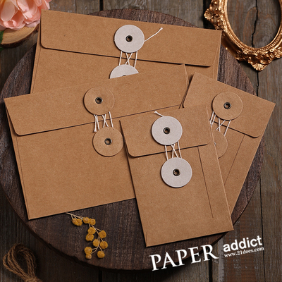 文艺复古高档制作工艺迷你手账袋