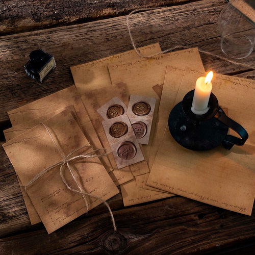 美好的一天信纸信封套装复古信封