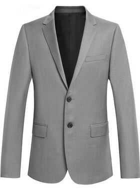 YPUT男装灰色休闲西装男士商务西服上班便服西装YHG201060A