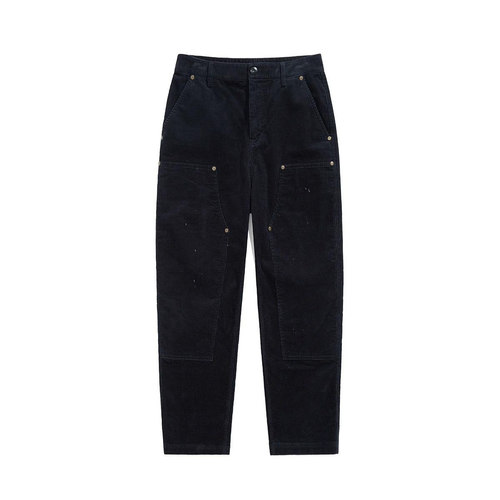 男装 春季灯芯绒休闲裤时尚潮牌日系直筒裤子B1GLB1153