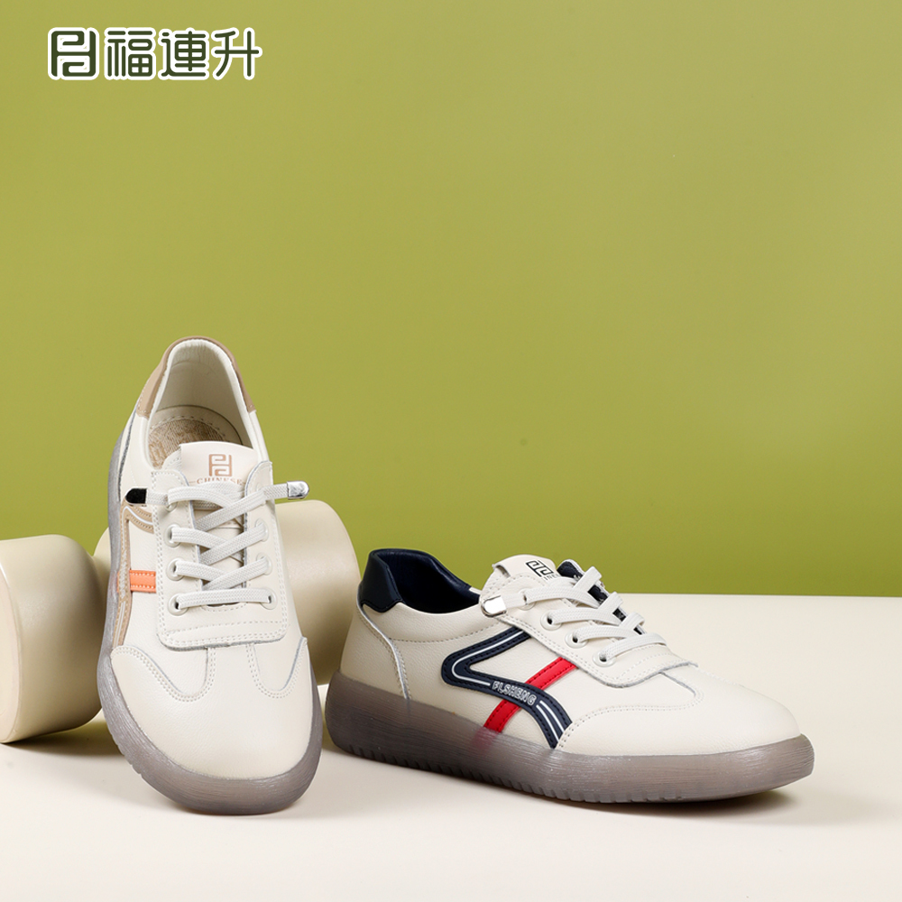 福连升春款休闲平底女鞋舒适软底