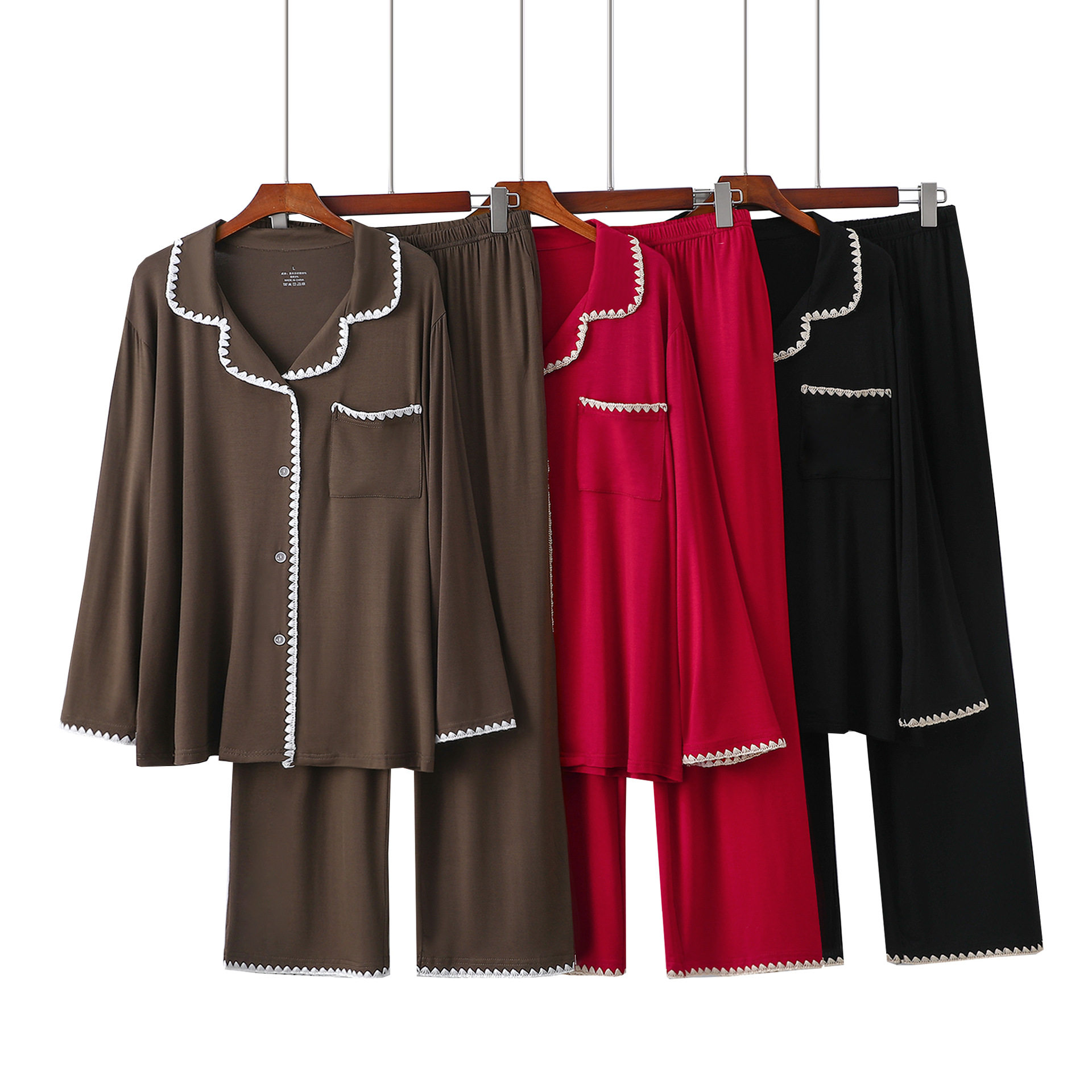 睡衣女款四季通用春装2026新款高级感红色长袖开衫可外穿家居服