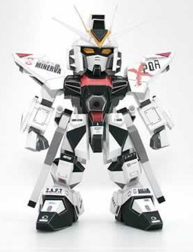 皇冠特惠 黑色SD ZGMF-X20A 攻击自由纸模型