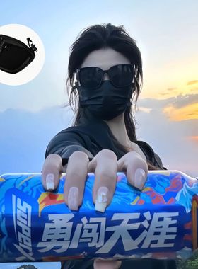 2025新款可折叠近视夹片墨镜女超轻网红眼镜偏光太阳镜男开车专用