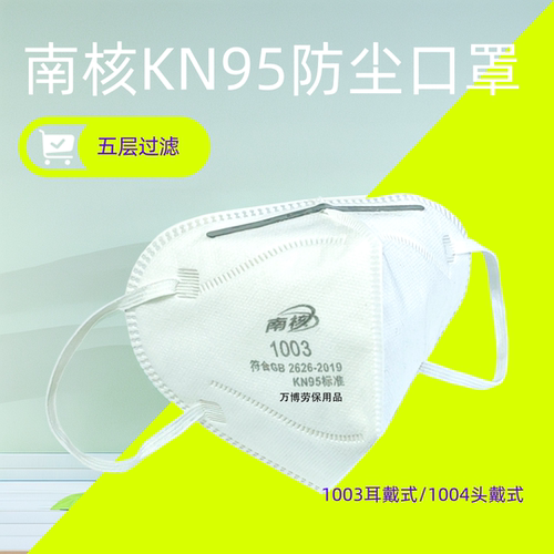 南核KN95口罩防雾霾无纺布透气