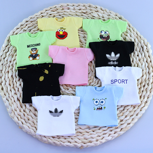 BJD6分4分8分衣服holala妹头ob22ob11小布娃衣短袖T糖果色