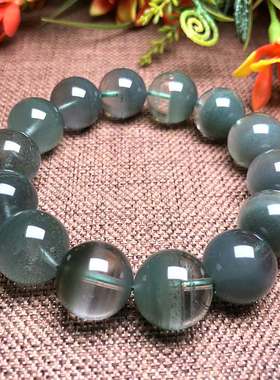 天然绿幽灵单圈手链雾体水晶原石打磨男女款时尚饰品礼物LYL-C-02