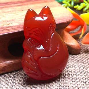 项坠挂饰礼物LHG—032 吊坠时尚 特价 天然红玛瑙狐狸吊坠女款