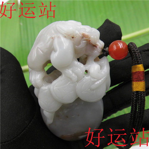 促销新款手工玉佩黄龙玉原石籽料如意貔貅手玩件黄蜡石精品手把件