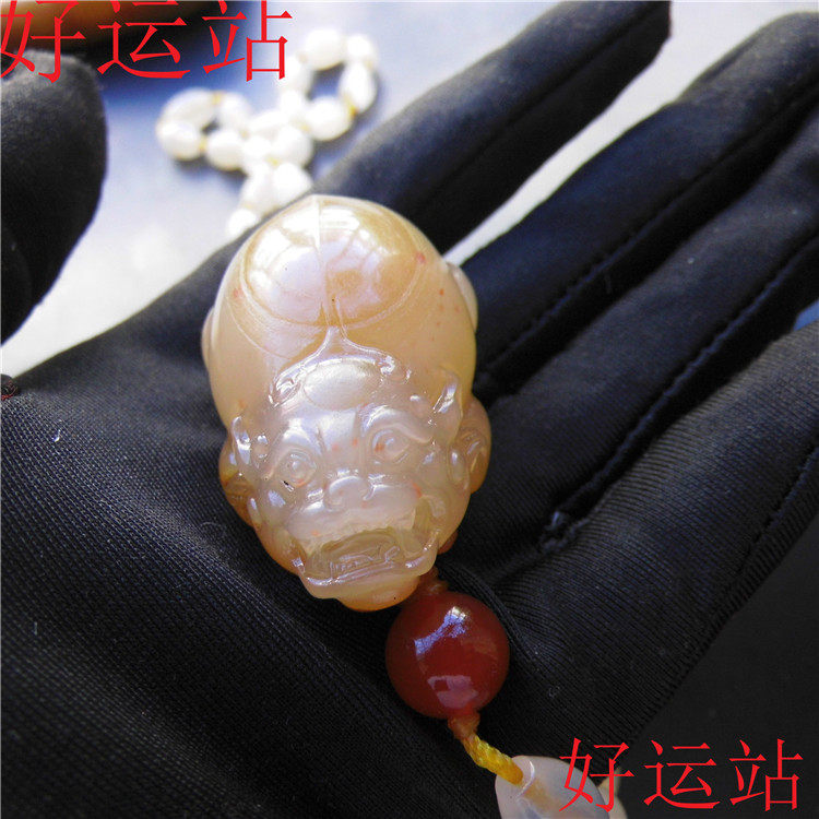 新款促销黄龙玉山筋料貔貅吊坠精品玉佩手玩物黄蜡石项链手工挂件