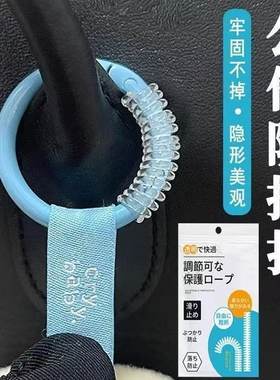 泡泡玛特公仔防丢绳labubu拉布布防掉扣挂娃线圈钥匙扣包挂件保护
