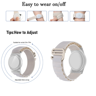 Hook Loop WristBand Case for airtag保护套儿童手环成人勾扣