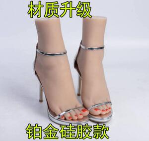 铂金硅胶仿真足模脚模丝袜模型美女真人硅胶倒模成人女脚美足玉足