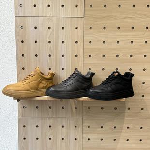 真羊毛加毛加厚棉鞋 新款 雪地靴保暖防滑百搭 空军联名男鞋 桑坡