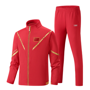 中国队运动服男女羽毛球训练套装春秋乒乓球学生团体出场领奖国服