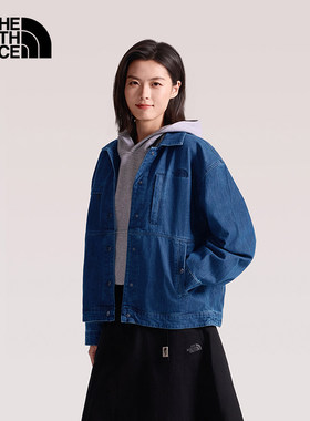 TheNorthFace北面Denim女新款牛仔外套户外透气多口袋牛仔衣8FZS