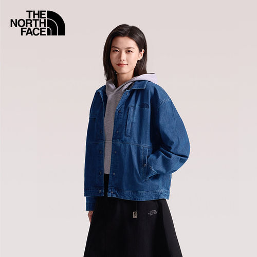 北面女款透气多口袋牛仔外套