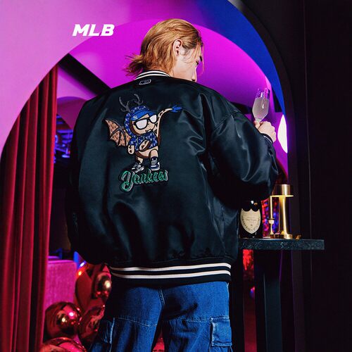 MLB男女龙年刺绣棒球夹克外套