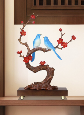 新中式红梅铜摆件乔迁结婚好礼