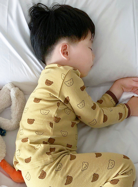 儿童秋衣秋裤套装全棉男童春秋冬纯棉保暖内衣女童宝宝家居服睡衣