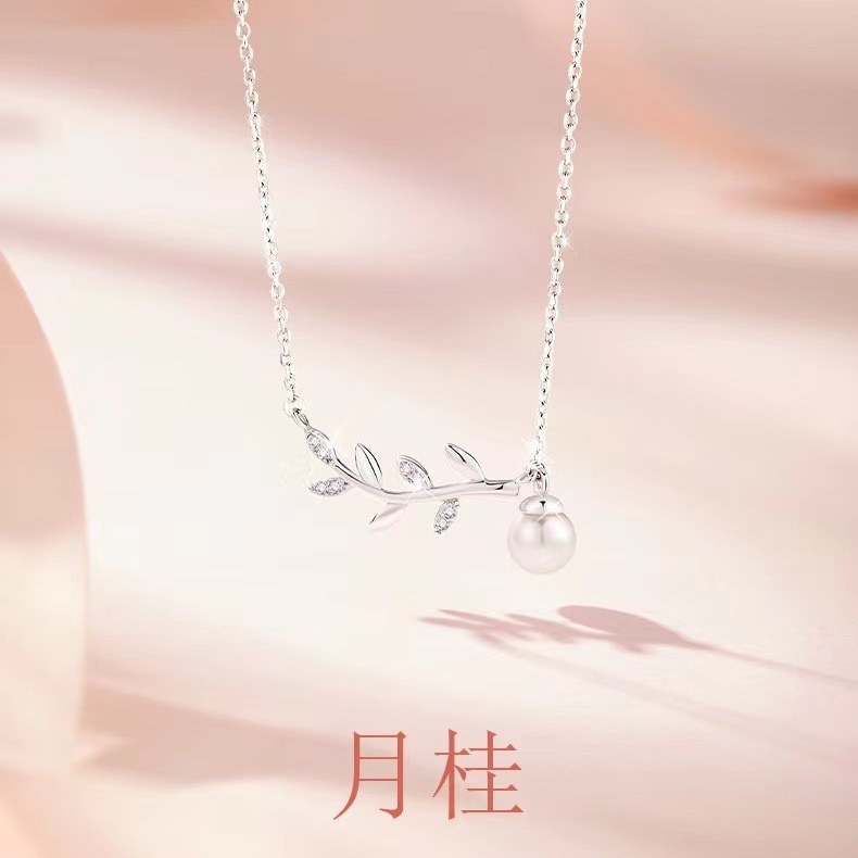 s925纯银月桂女神项链秋