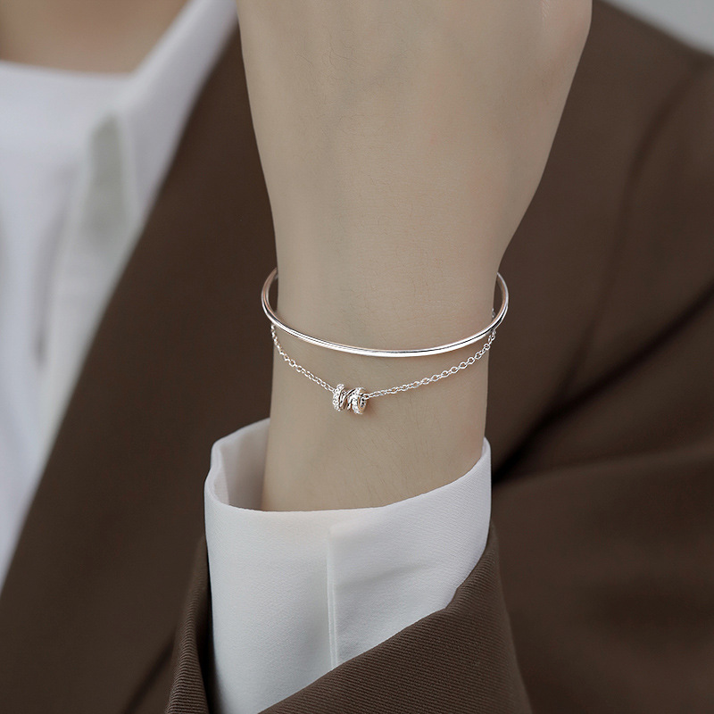 S925纯银手链女高级ins小