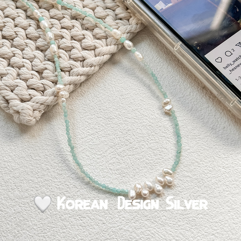 s925银淡水珍珠项链天河