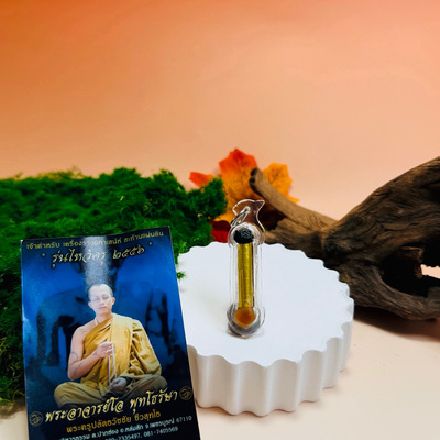 泰国佛牌搬运工 阿赞奥人缘鸟纯金塔固，防水壳