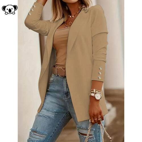 C 48532 Women Work Office Blazer Elegant Business西装外套