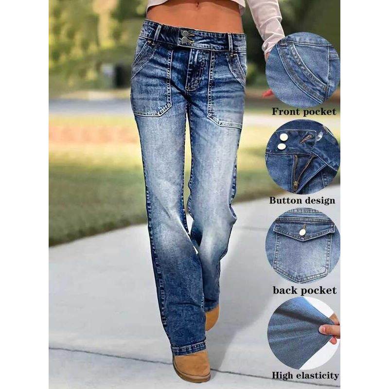 G 97538 Women Daily Wear Jeans Casual休闲牛仔裤
