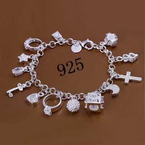 SterlingSilverHeartKeyCharm