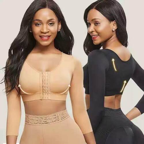 Women's Seamless Long Sleeve Nylon Wireless Compression Arm
