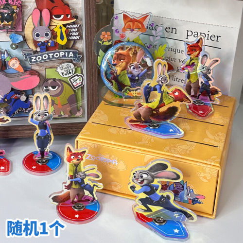 疯狂动物DIY拼插绝技立牌 颜色随机1个 19DF3639