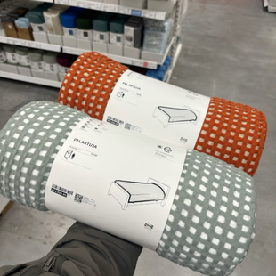 IKEA/宜家 佩拉图嘉床罩床上盖毯床尾装饰毯沙发大休闲毯纯棉材质
