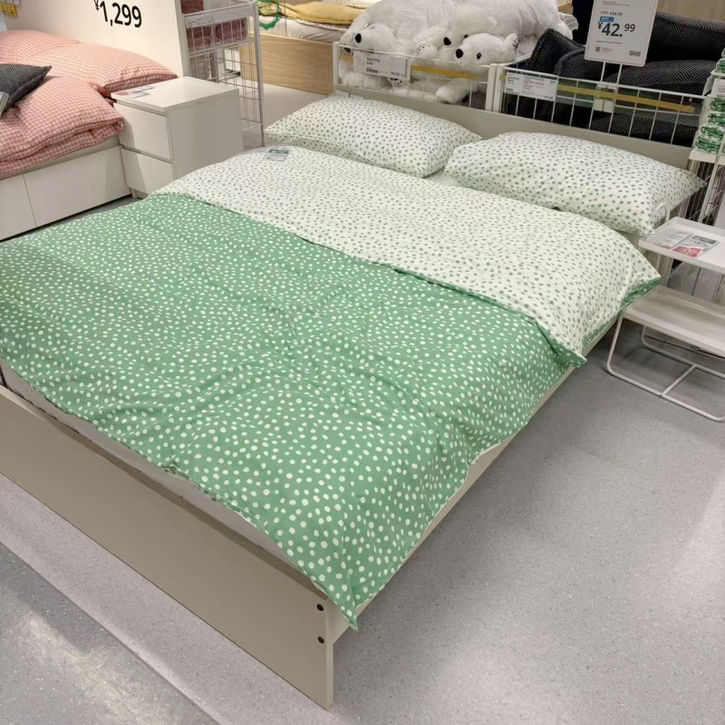 IKEA/宜家 比约劳玛 白黑点点被套枕套单人双人被罩被单宿舍学生