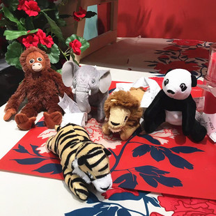 IKEA/宜家 尤恩格斯库格毛绒玩具大象熊猫红猩猩狮子老虎 网红玩