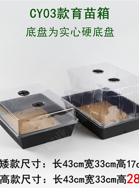 C03 育苗盘  移动托架 闷养多肉 玉露 花盆组合托盘 育苗盒三件套