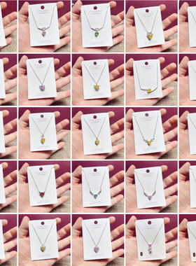 闪亮银饰通体S925纯银冰花切时尚锁骨项链女时尚百搭气质潮 126#