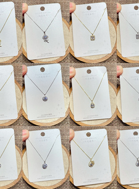 闪亮银饰通体S925纯银时尚锁骨项链女百搭气质优雅个性潮 89#