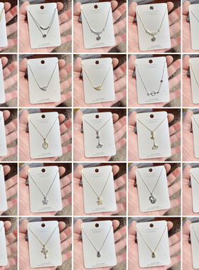 闪亮银饰通体S925纯银时尚锁骨项链女百搭气质优雅个性潮 122#