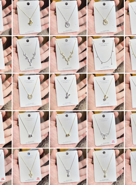 闪亮银饰通体S925纯银时尚锁骨项链女百搭气质优雅个性潮 118#