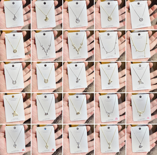 闪亮银饰通体S925纯银时尚锁骨项链女百搭气质优雅个性潮 118#