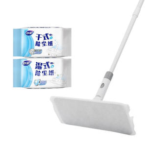 妙洁静电除尘拖把一次性湿纸巾擦地板家用免手洗拖布懒人拖地神器