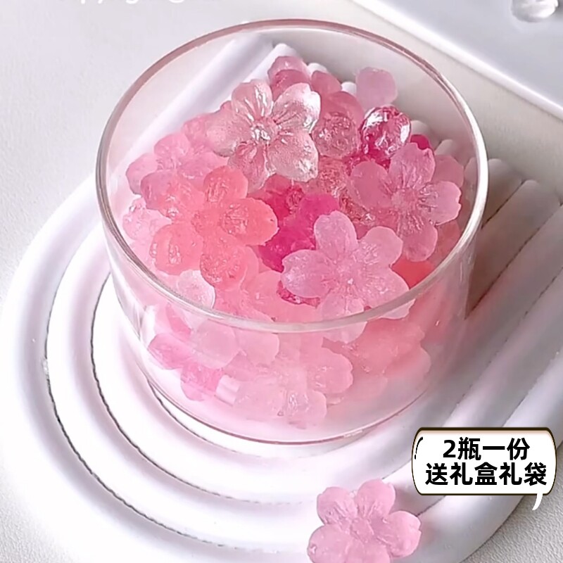 新年节琥珀糖糖果砖石樱花儿童宝石咀嚼情人节生日送女友礼物礼盒