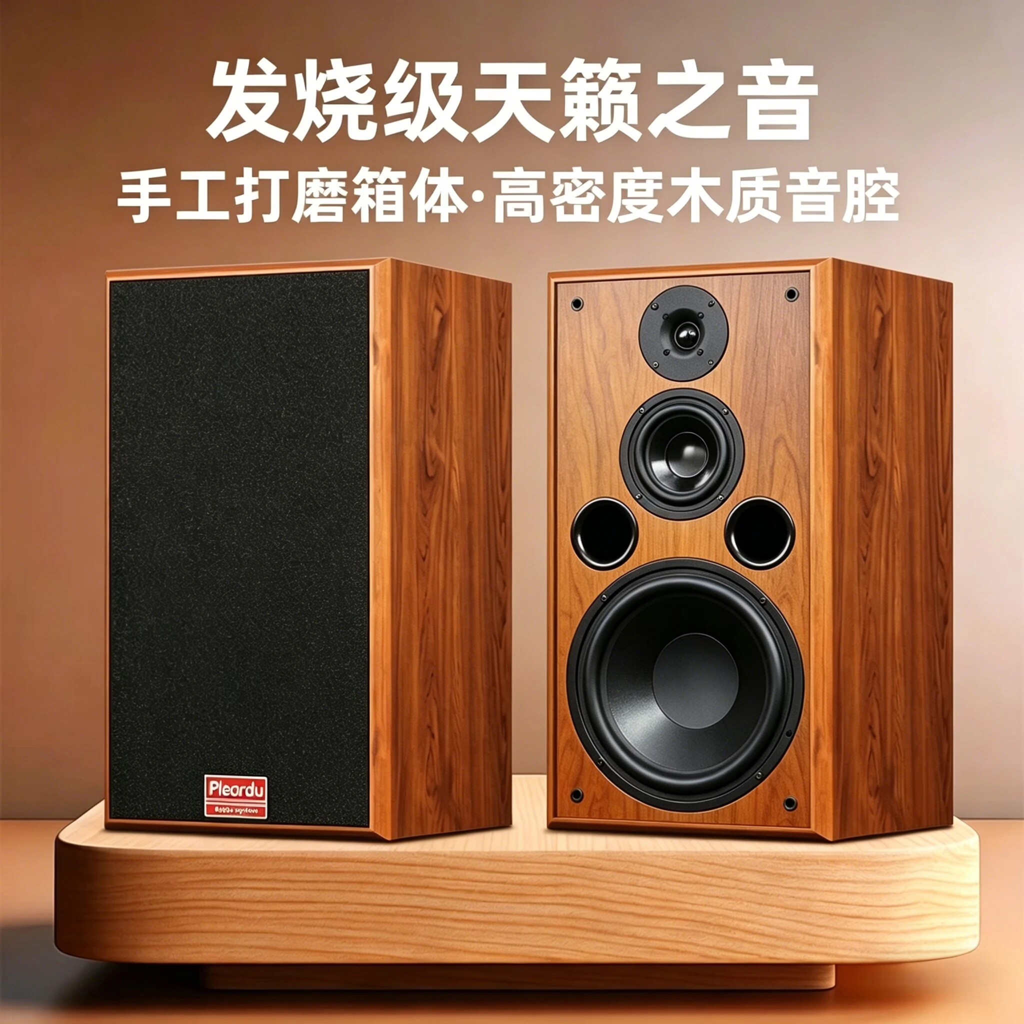 十寸三分频HiFi无源书架音箱专业高品质高保真发烧音质震撼低音