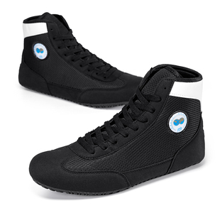 摔跤鞋专业拳击鞋男女高帮训练格斗靴成人儿童健身搏击散打拳击鞋