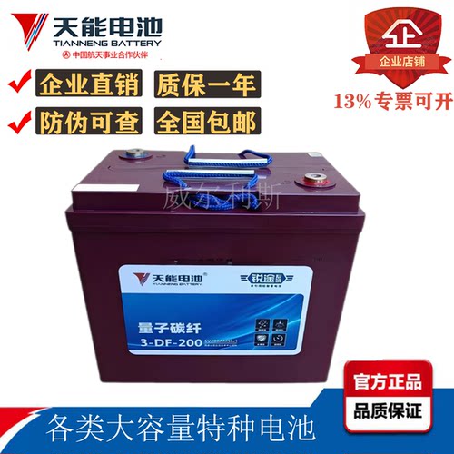 天能3-DF-200升降平台大容量电池